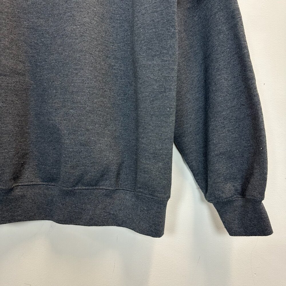 Anxiety State Crewneck Pullover Sweatshirt Grey White Large - Picture 11 of 15